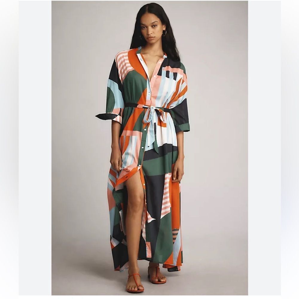 Essentiel Antwerp Focktail Oversized Maxi Dress by Anthropologie